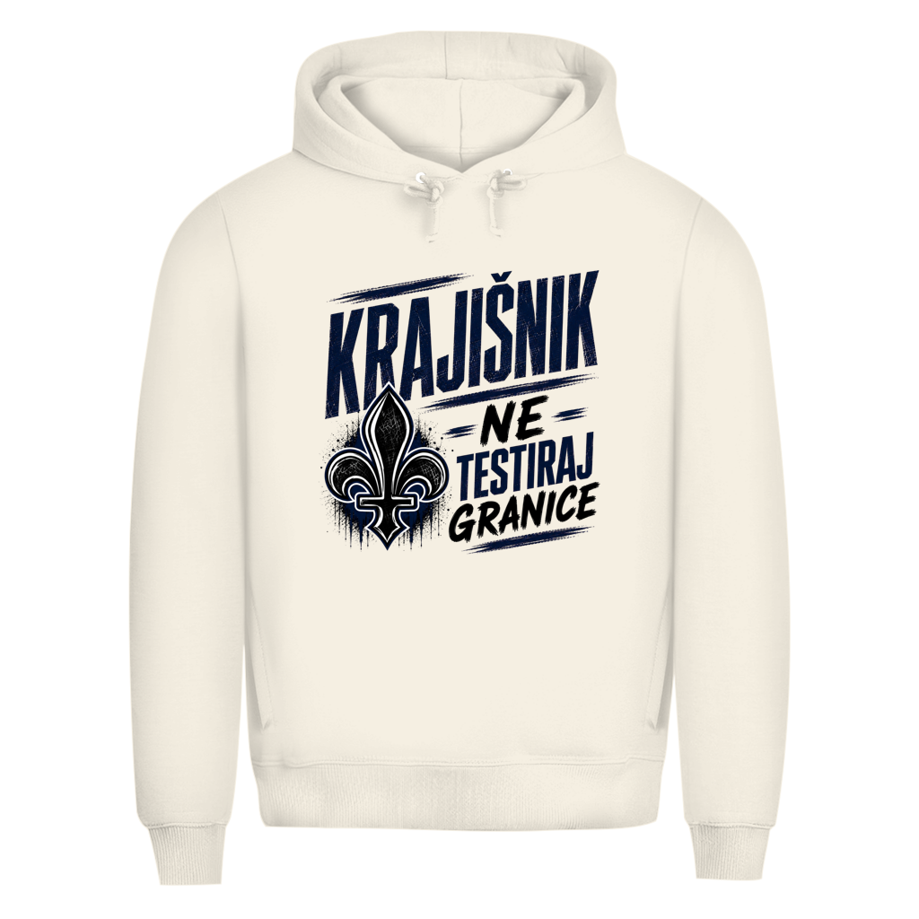 KRAJIŠNIK Herren Premium Bio Hoodie - Ne testiraj granice