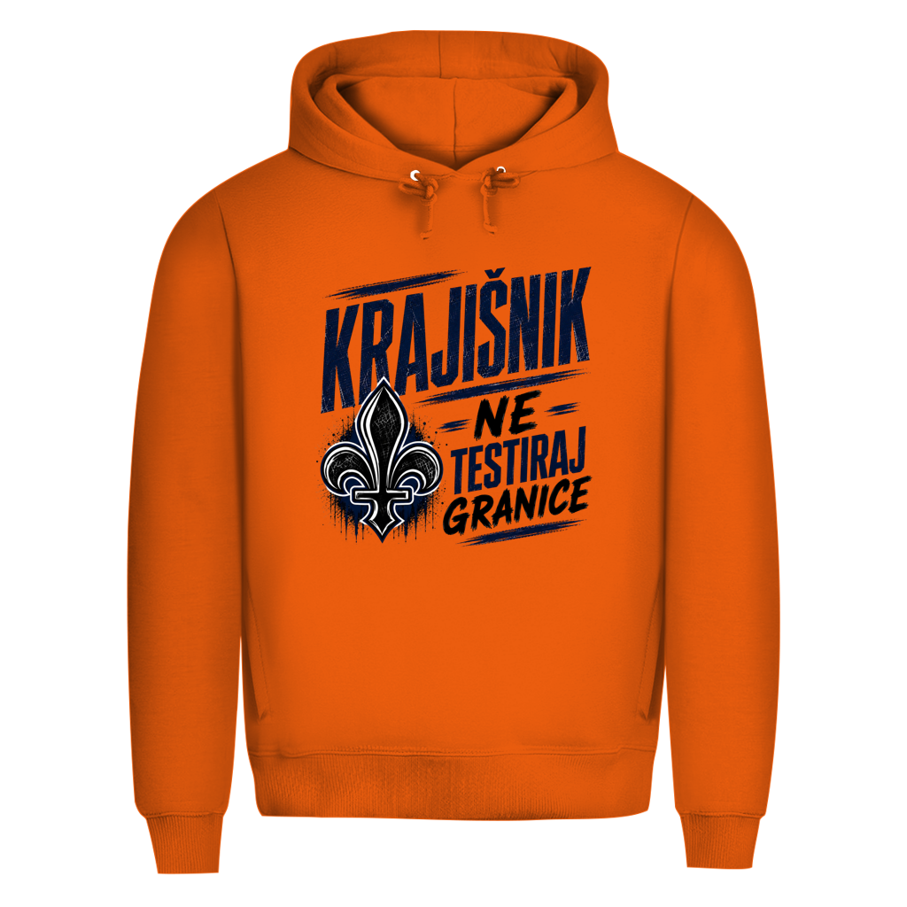 KRAJIŠNIK Herren Premium Bio Hoodie - Ne testiraj granice