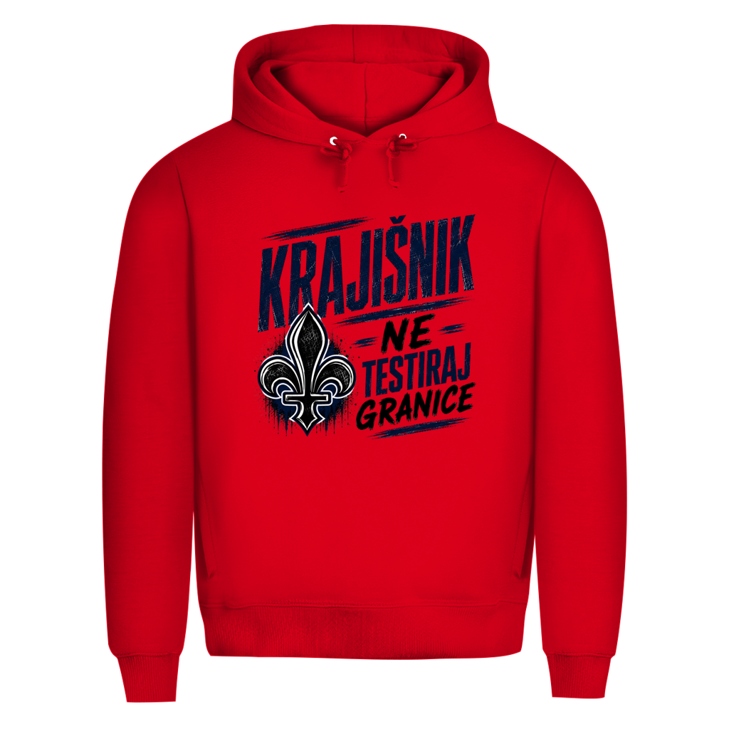 KRAJIŠNIK Herren Premium Bio Hoodie - Ne testiraj granice