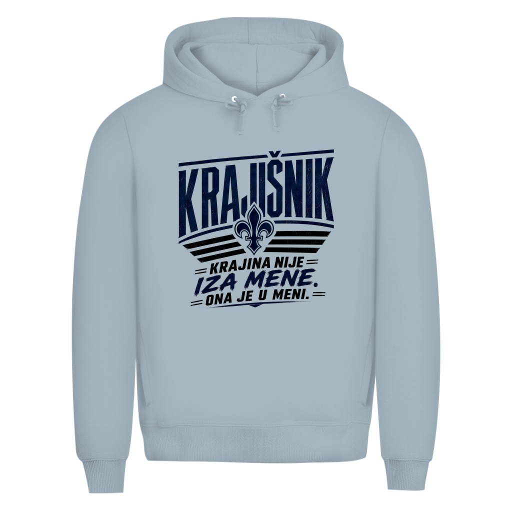 KRAJIŠNIK Herren Premium Bio Hoodie - Krajina nije iza mene ona je u meni