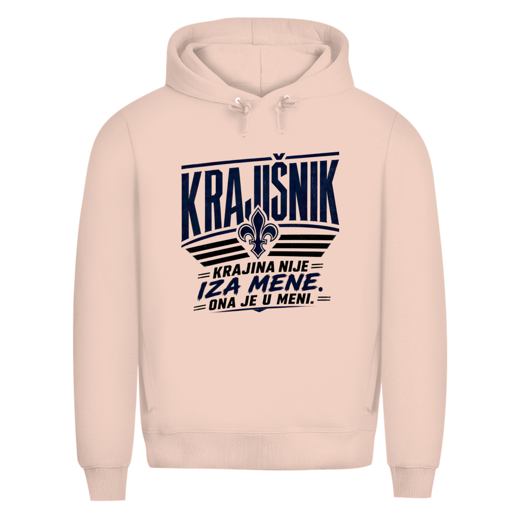KRAJIŠNIK Herren Premium Bio Hoodie - Krajina nije iza mene ona je u meni