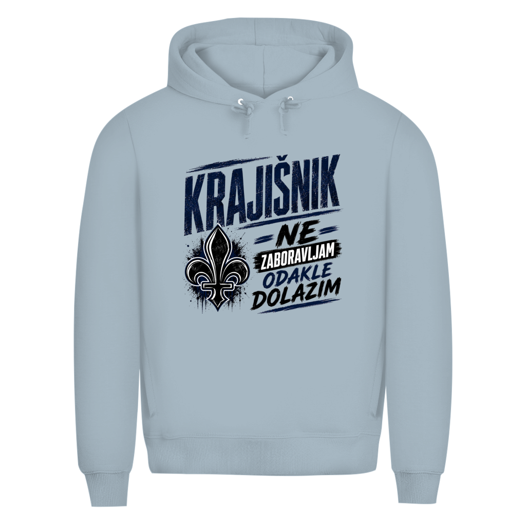 KRAJIŠNIK Herren Premium Bio Hoodie - Ne zaboravljam odakle dolazim