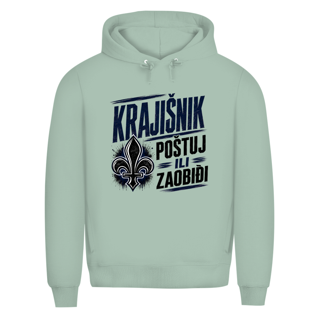 KRAJIŠNIK Herren Premium Bio Hoodie - Postuj il zaobidji