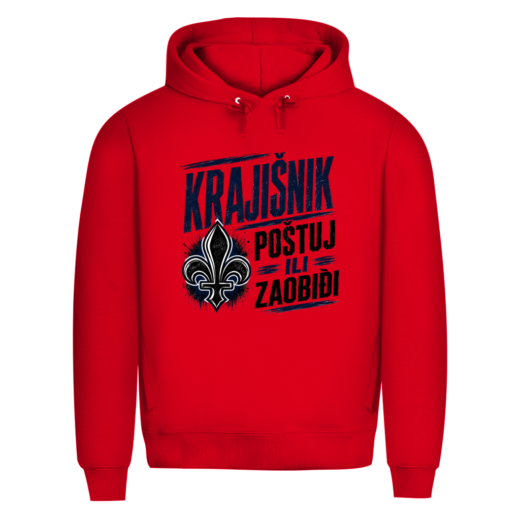 KRAJIŠNIK Herren Premium Bio Hoodie - Postuj il zaobidji