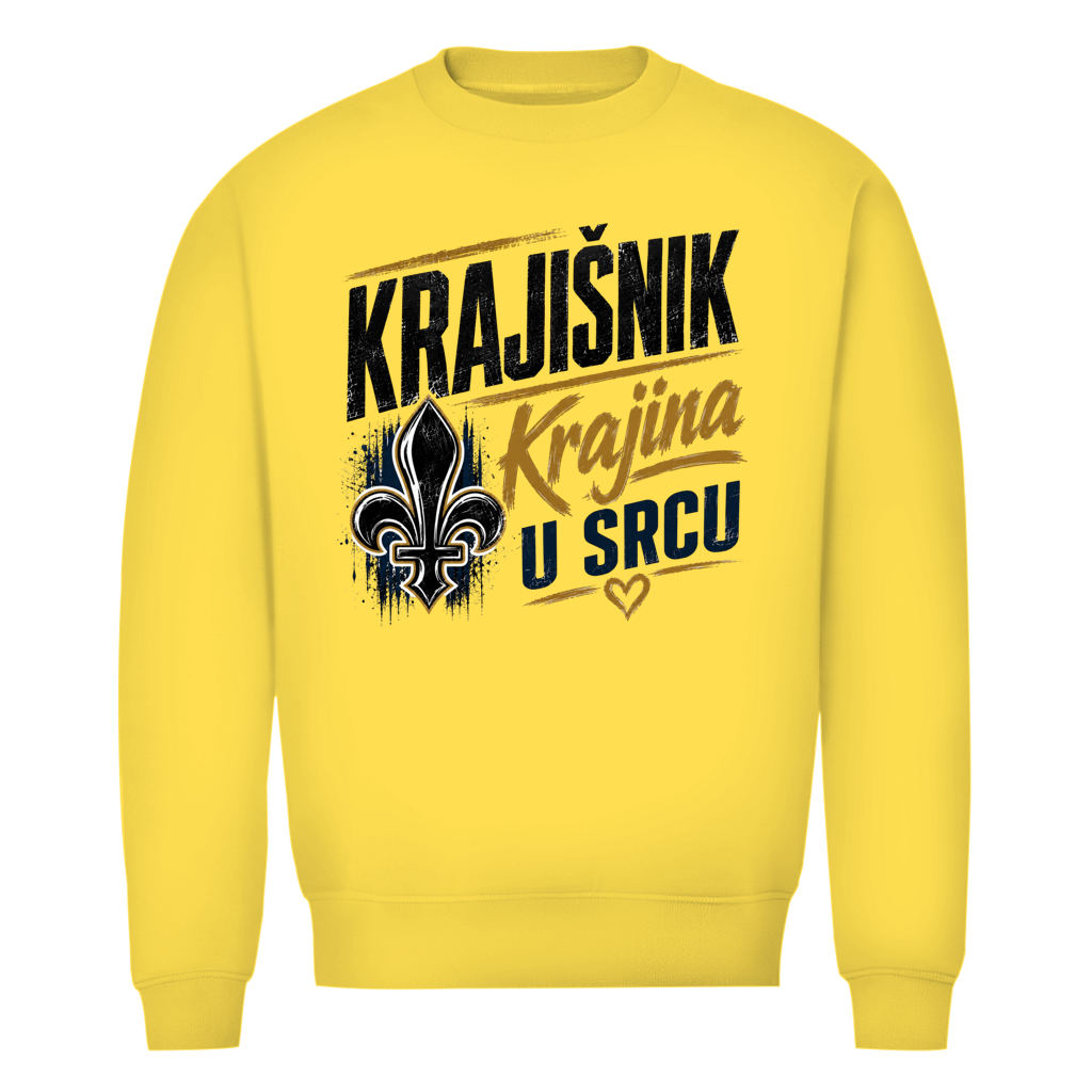 Krajisnik Herren Premium Bio Sweatshirt Krajina u srcu