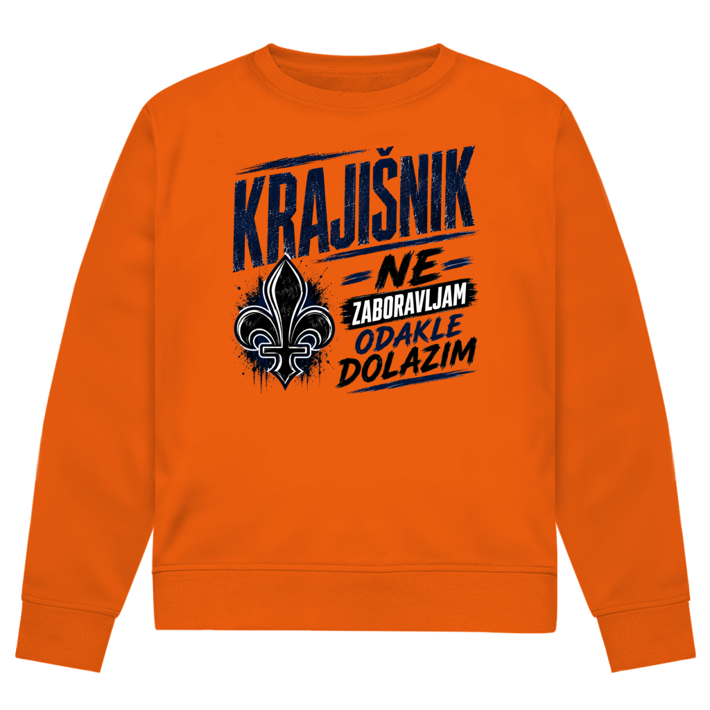 Krajisnik Herren Premium Bio Sweatshirt Ne zaboravljam odakle dolazim