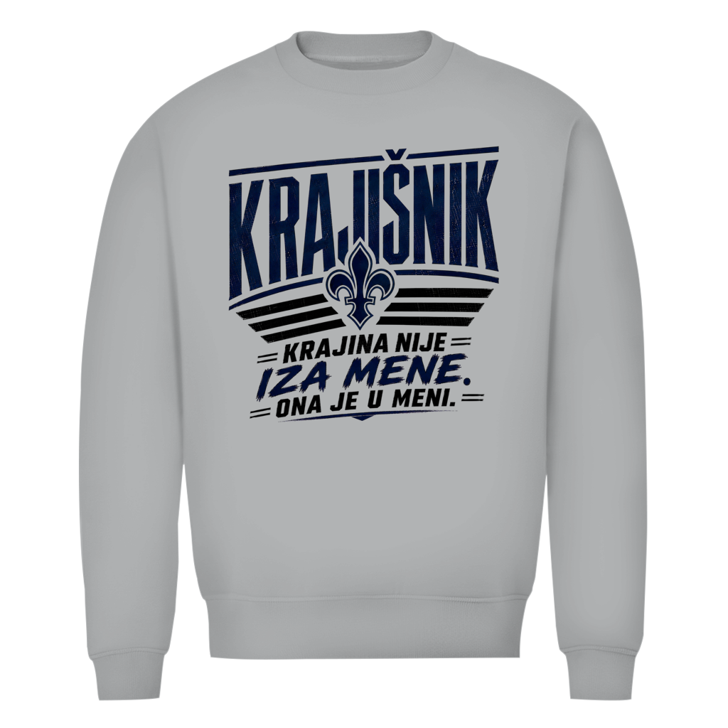 Krajisnik Herren Premium Bio Sweatshirt Krajina nije iza mene ona je u meni