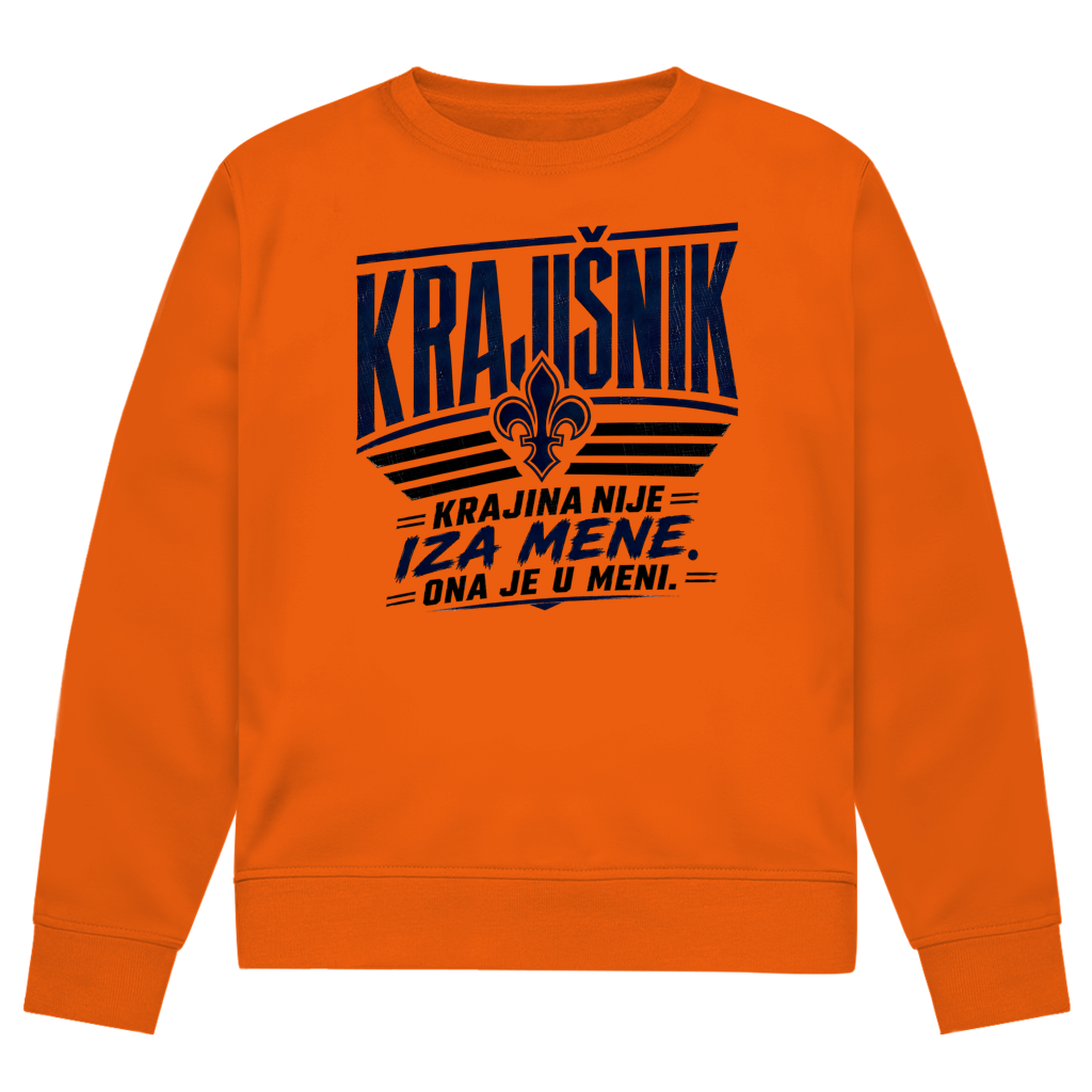 Krajisnik Herren Premium Bio Sweatshirt Krajina nije iza mene ona je u meni