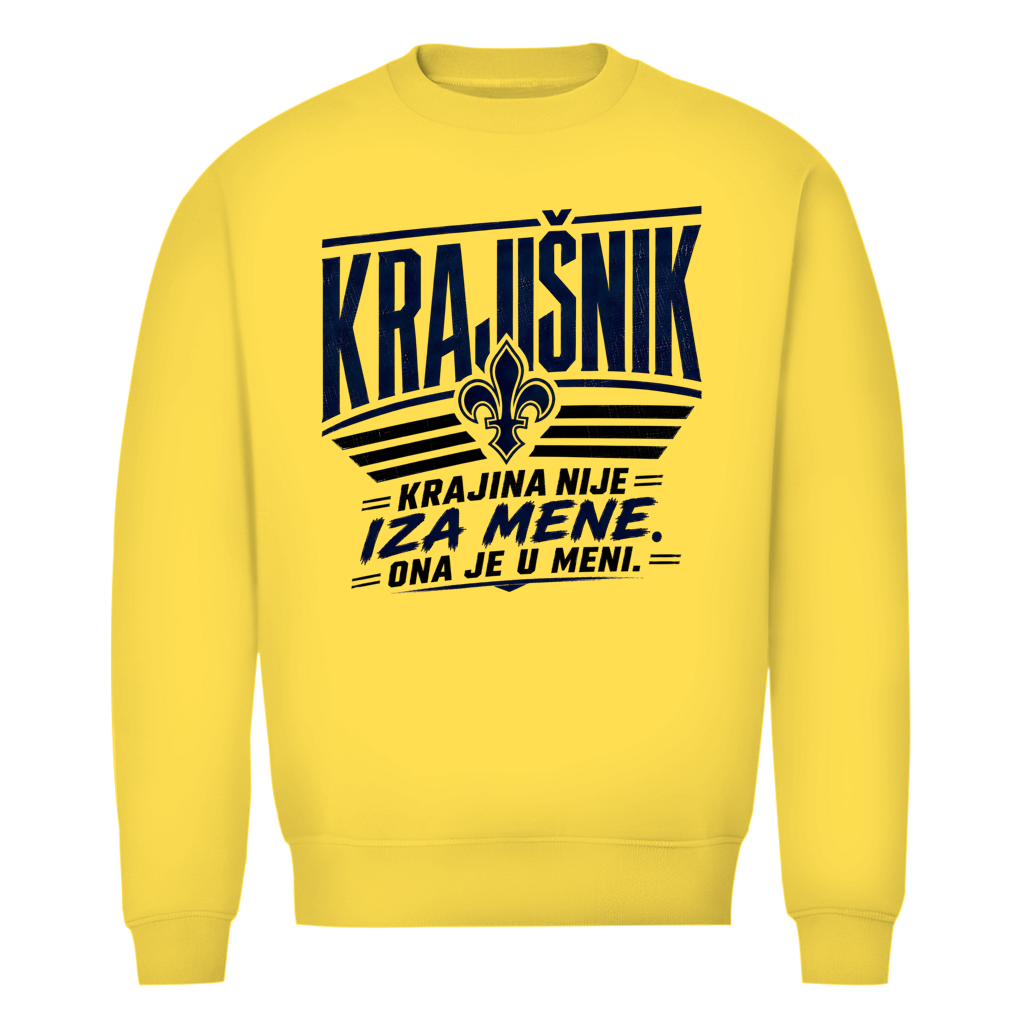 Krajisnik Herren Premium Bio Sweatshirt Krajina nije iza mene ona je u meni