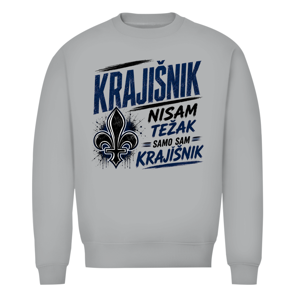 Krajisnik Herren Premium Bio Sweatshirt Nisam tezak samo sam Krajisnik