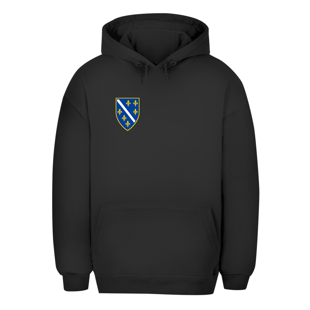 Bosnien Oversize Set – Unisex Hoodie & Fluffy Sweatpants | Wappen rechts