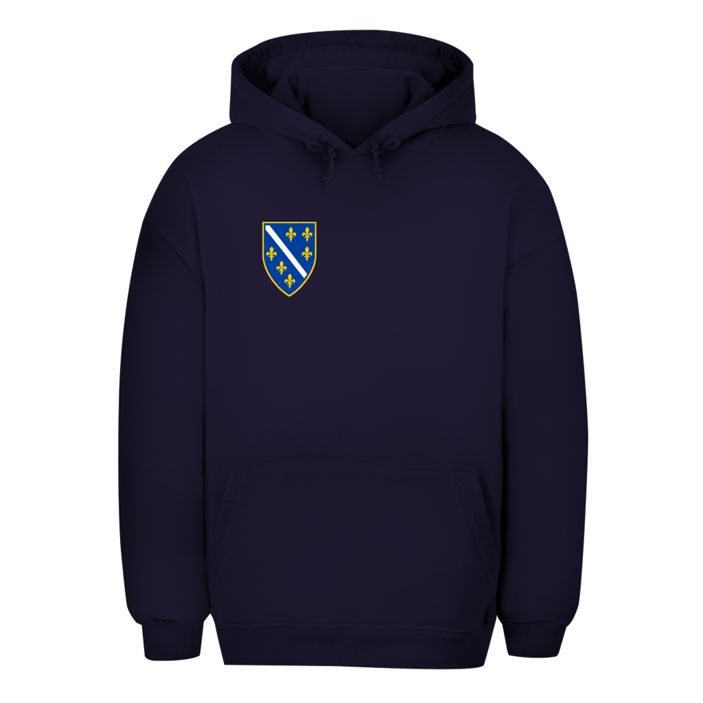 Bosnien Unisex Oversize Hoodie – Bosnisches Wappen Links | BiH