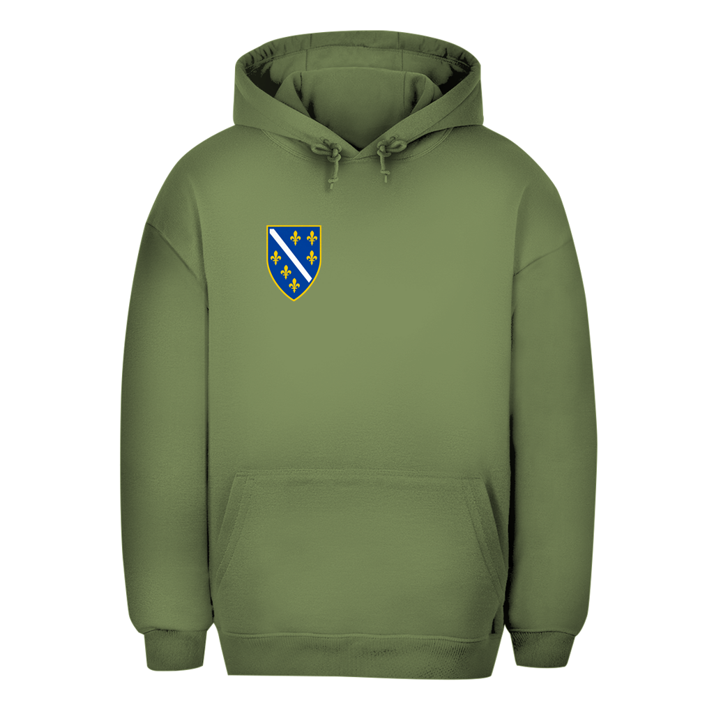Bosnien Unisex Oversize Hoodie – Bosnisches Wappen Links | BiH