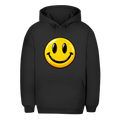 Unisex Oversize Hoodie – Smiley | Happy Vibes Kapuzenpullover Großes Motiv