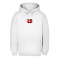 Unisex Oversize Hoodie – Cherry Vibes | Kirsch Kapuzenpullover Kleines Motiv