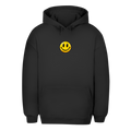 Unisex Oversize Hoodie – Smiley | Happy Vibes Kapuzenpullover Kleines Motiv