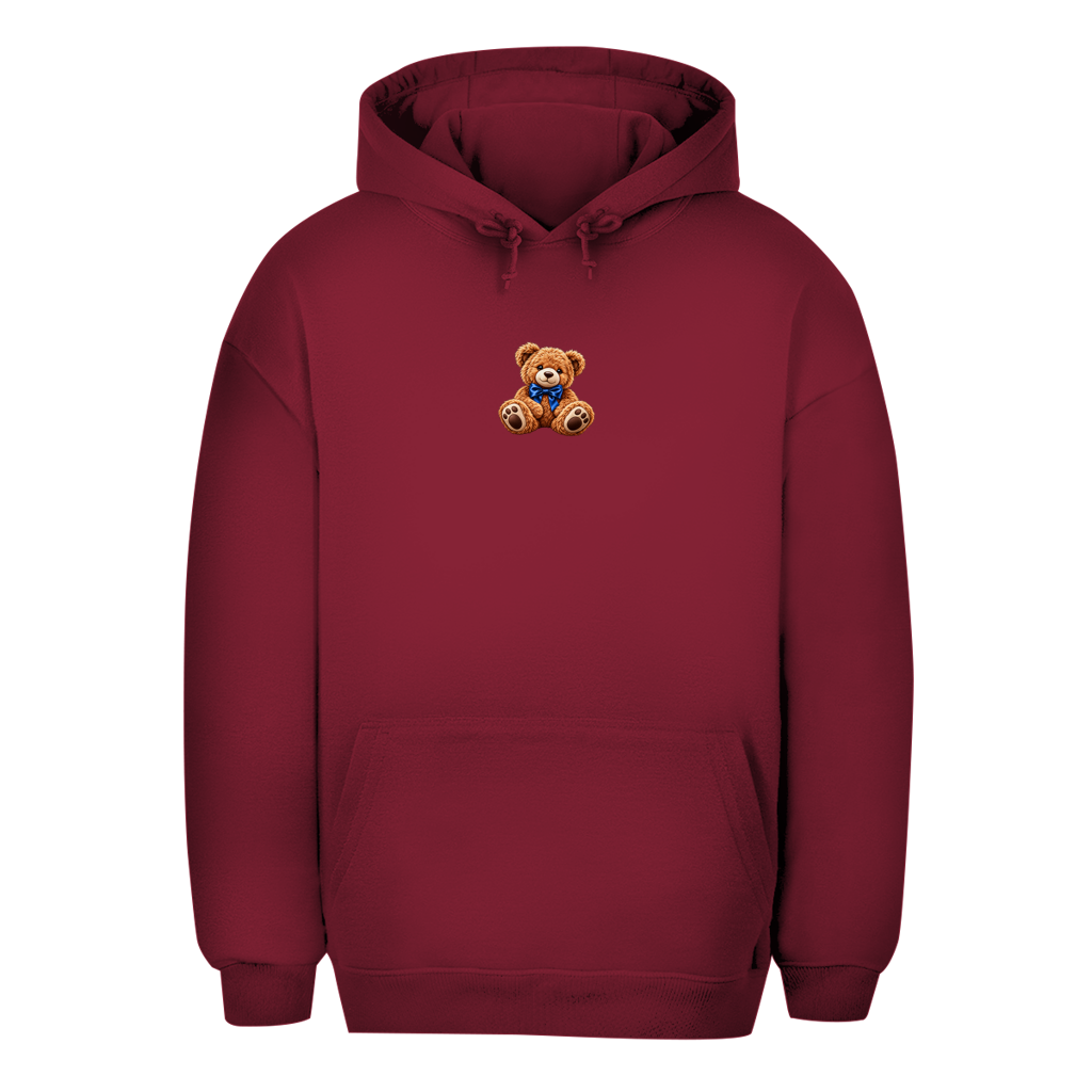 Unisex Oversize Hoodie – Teddy Bear | Kuscheliger Kapuzenpullover Kleines Motiv
