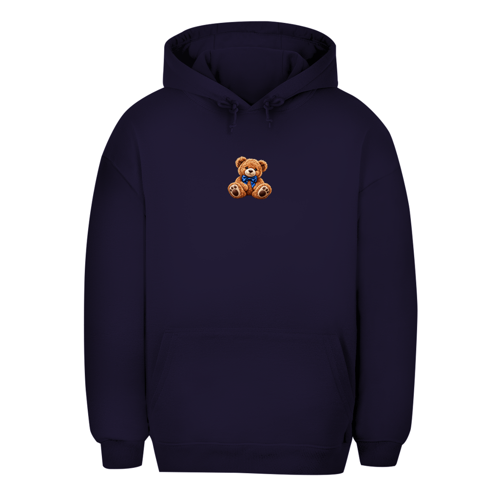 Unisex Oversize Hoodie – Teddy Bear | Kuscheliger Kapuzenpullover Kleines Motiv