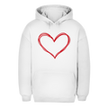 Unisex Oversize Hoodie – Heart Vibes | Kapuzenpullover mit Herz Großes Motiv