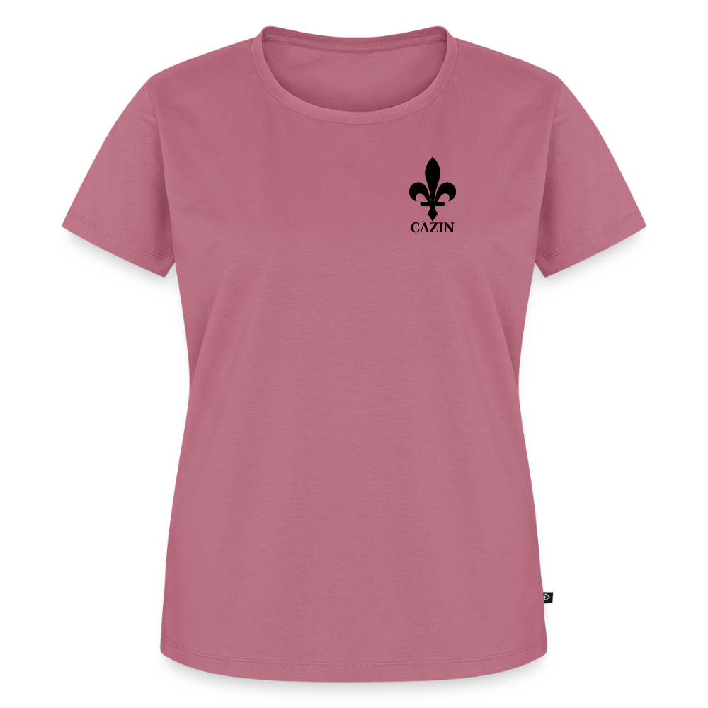 CAZIN Premium T-Shirt Frauen – Bosnische Lilie | Left-Chest-Print - Mauve