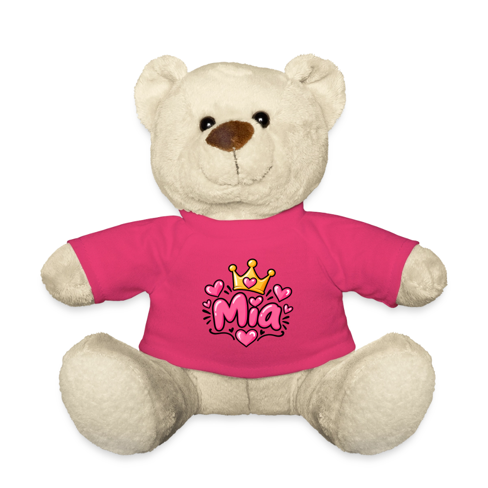 Teddy MIA– Personalisierbar mit Namen & Design - Pink