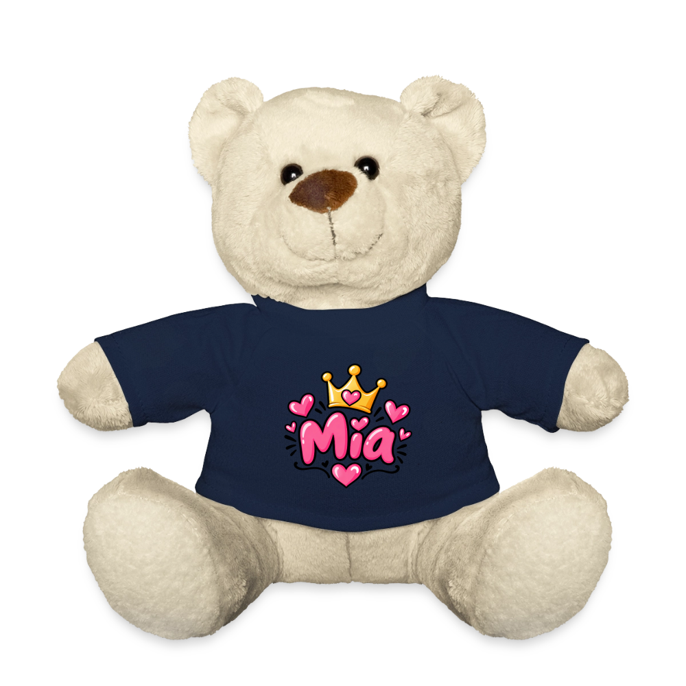 Teddy MIA– Personalisierbar mit Namen & Design - French Navy