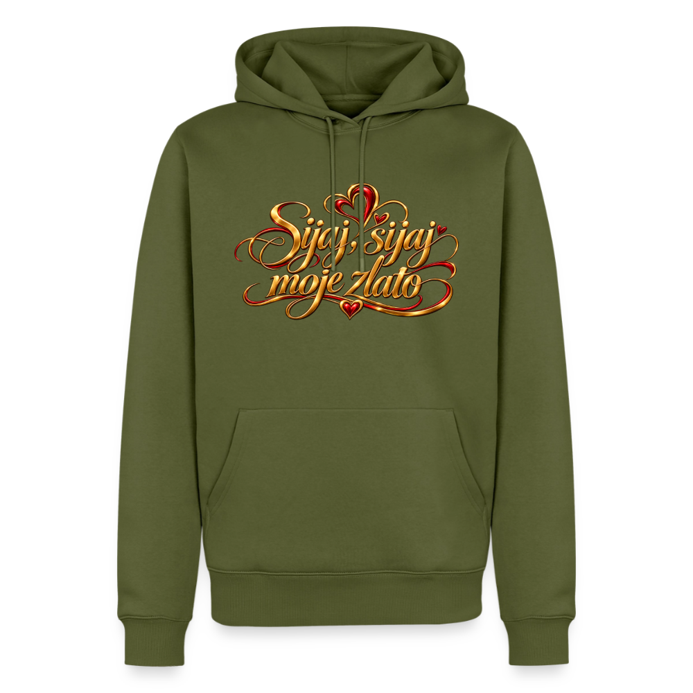 Männer Premium Hoodie - sijaj sijaj moje zlato - Khaki