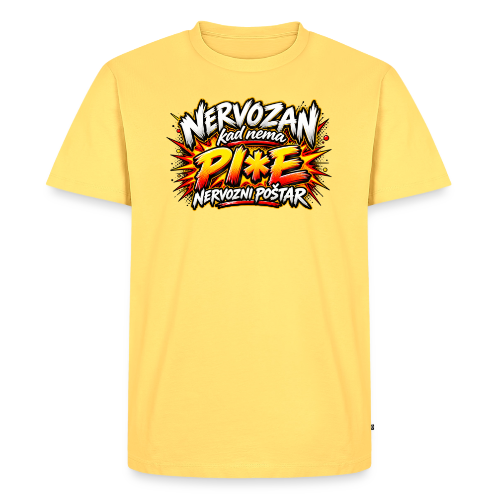 Männer Premium T-Shirt - Pastellgelb