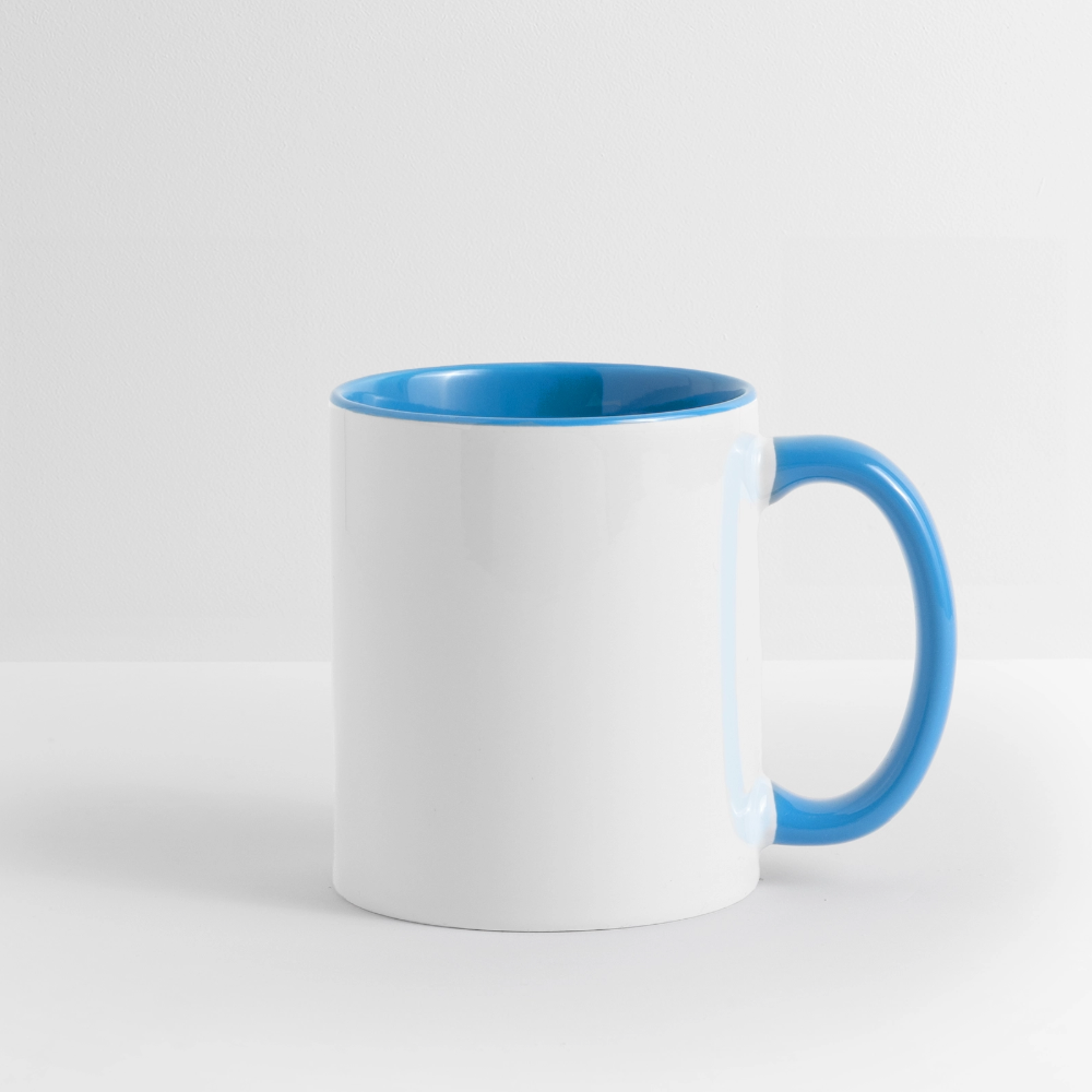 Wintertasse ❄️ Winterzeit ist Kaffeezeit – Süße Pinguin Kaffeetasse 325 ml - Weiß/Hellblau
