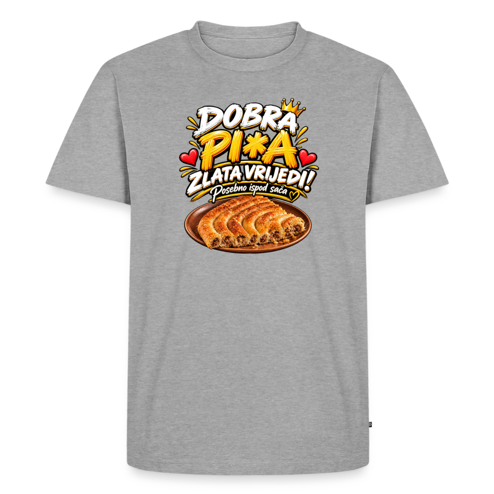 Männer Premium T-Shirt - Grau meliert
