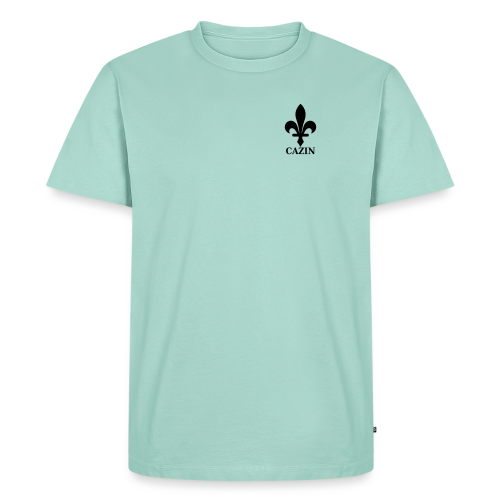 CAZIN Premium T-Shirt Herren – Bosnische Lilie | Left-Chest-Print - Mint 