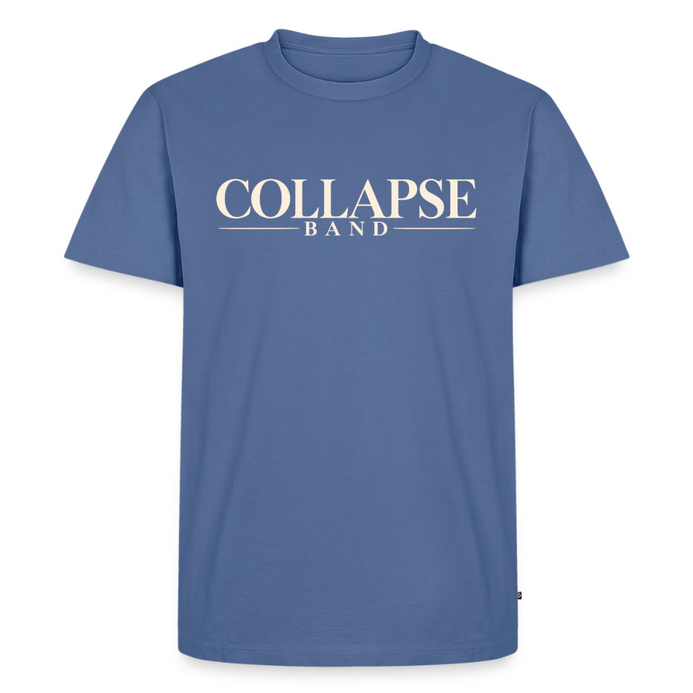 Männer Premium T-Shirt - Collapse Band Clasic - Taubenblau