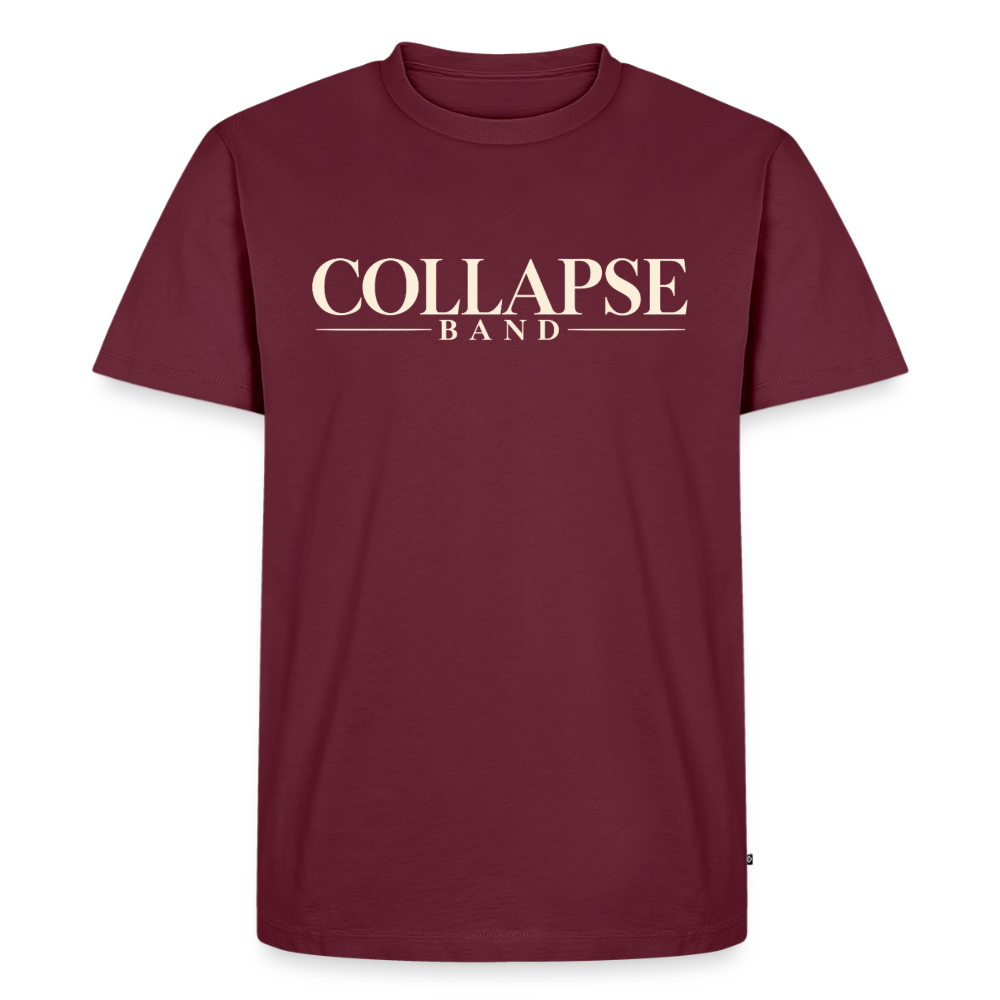Männer Premium T-Shirt - Collapse Band Clasic - Burgunderrot