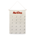 Leinen Adventskalender - Naturweiß