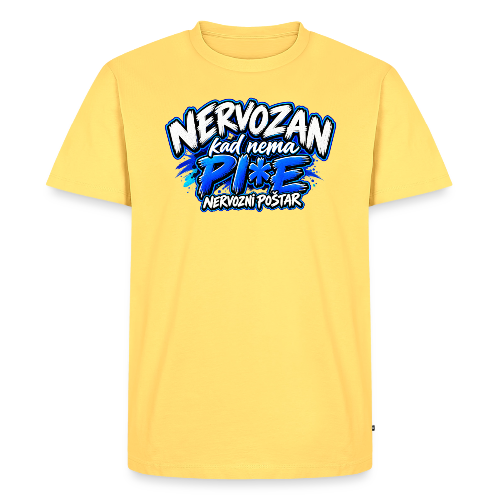 Männer Premium T-Shirt - Pastellgelb