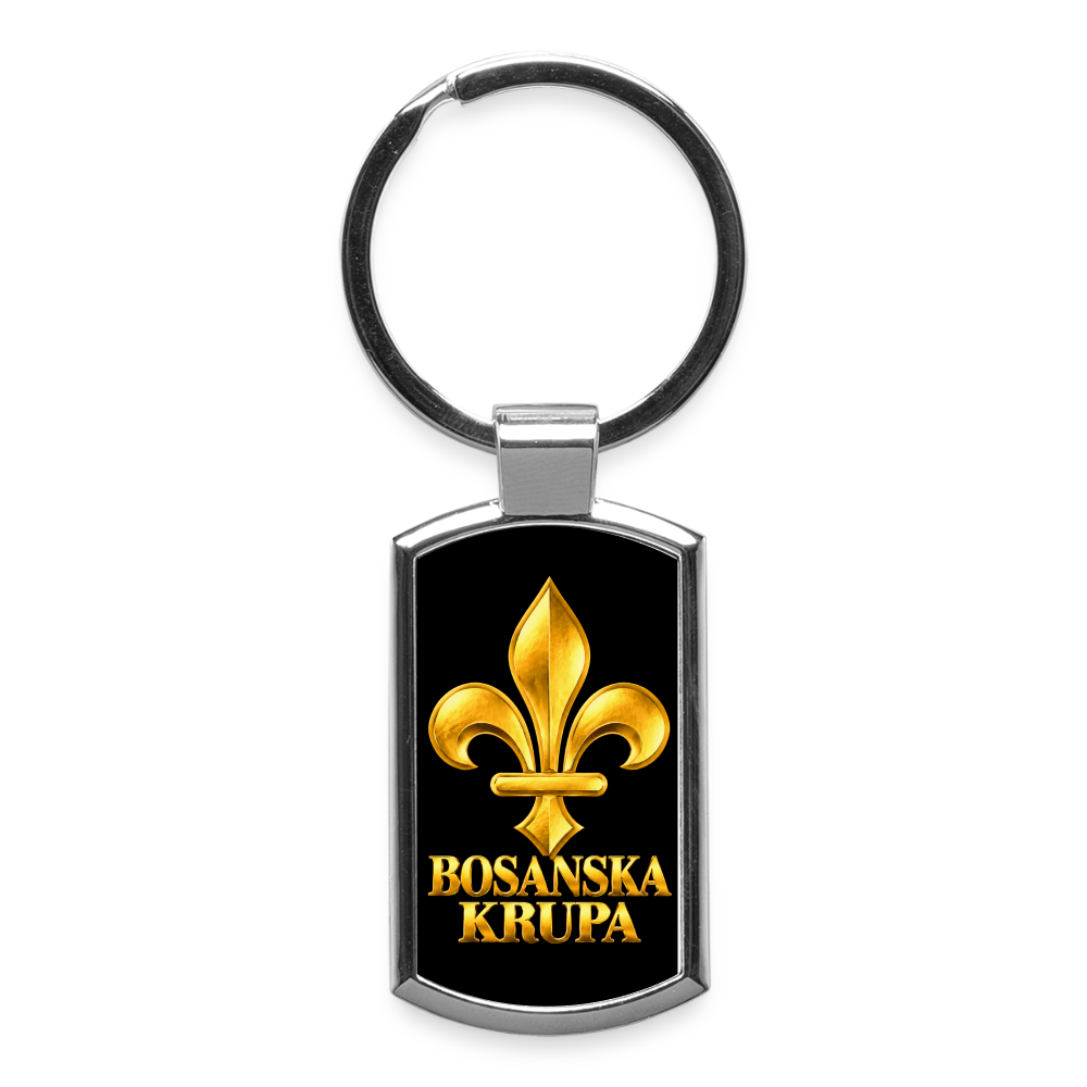 BOSANSKA KRUPA Schlüsselanhänger mit goldener Lilie - Lightsilver