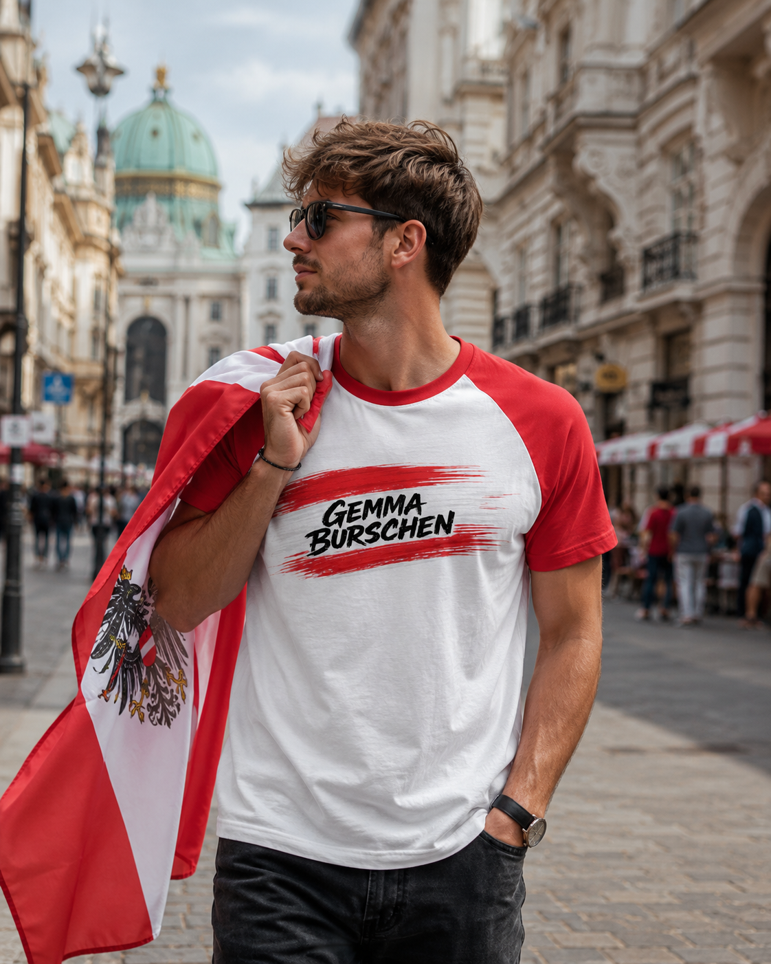 Unisex Atmungsaktives Sport T-Shirt - Gemma Burschen Österreich Funktionsshirt