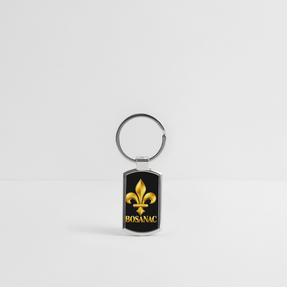 BOSANAC Schlüsselanhänger mit goldener Lilie - Lightsilver