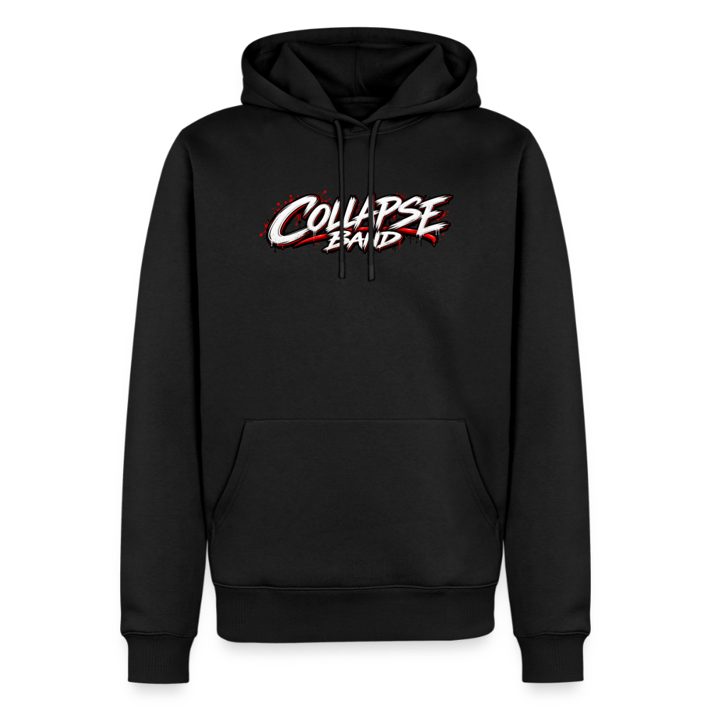 Männer Premium Hoodie - Collapse band red style - Schwarz