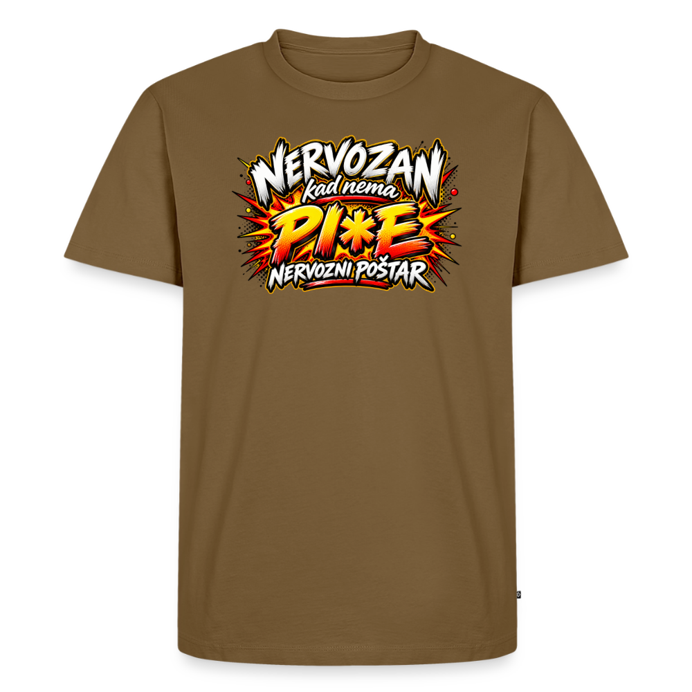 Männer Premium T-Shirt - Nussbraun