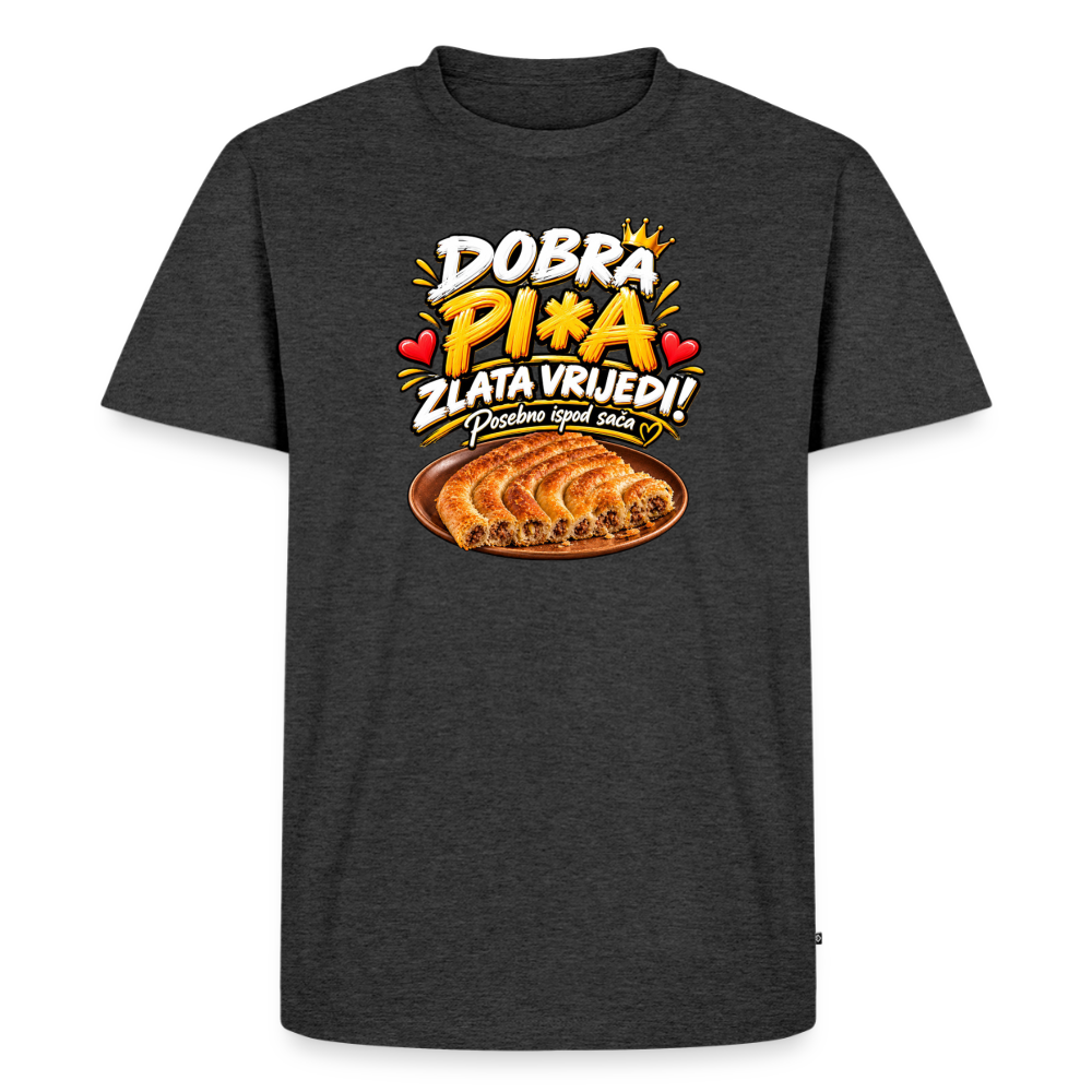 Männer Premium T-Shirt - Anthrazit meliert