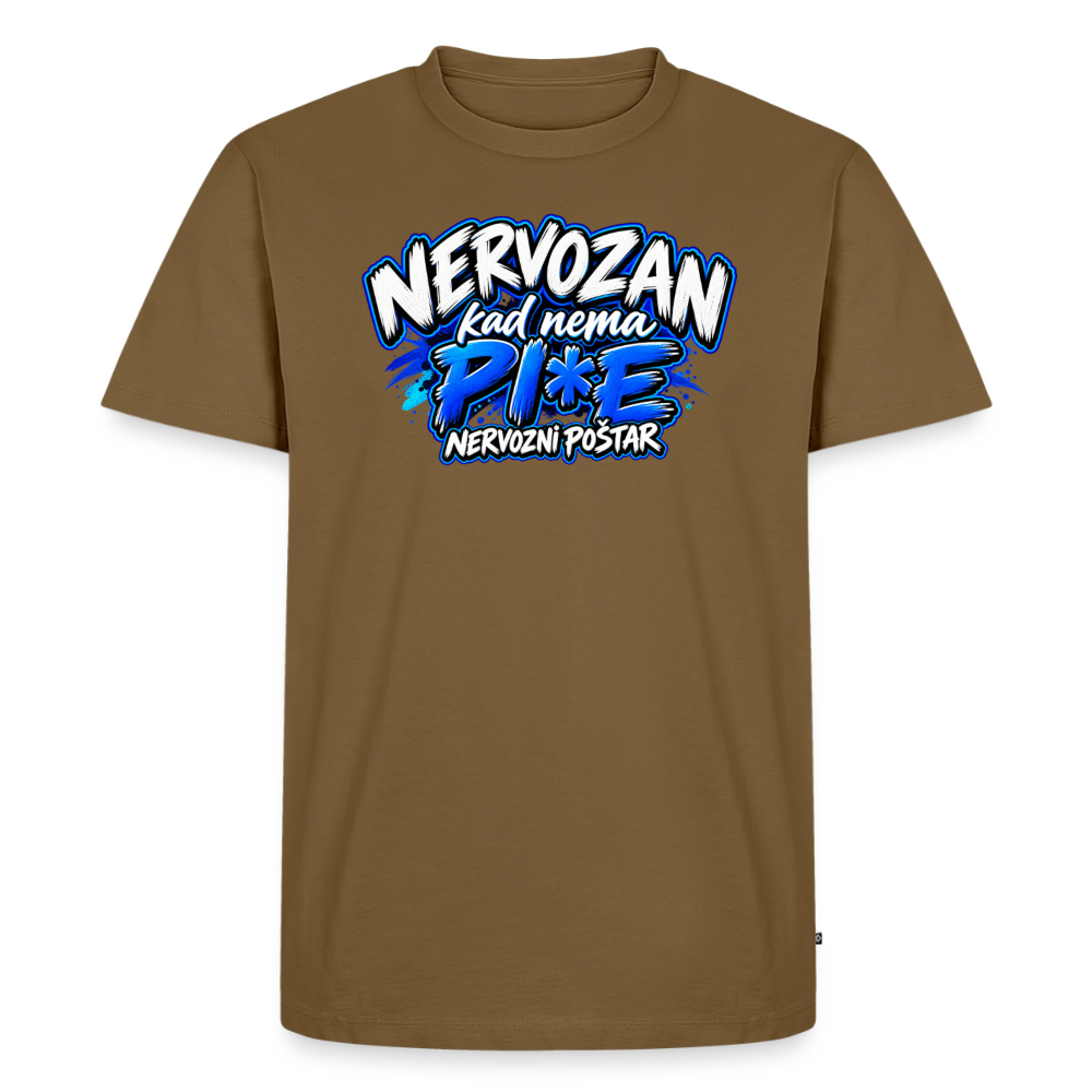 Männer Premium T-Shirt - Nussbraun