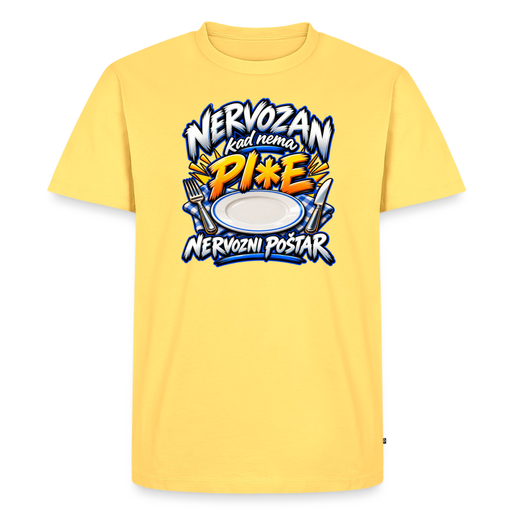 Männer Premium T-Shirt - Pastellgelb