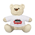 MEDO JE FIN, JA NISAM 😈🧸 – Lustiger Kuschelteddy 20 cm mit Balkan-Spruch | Geschenkidee - Weiß