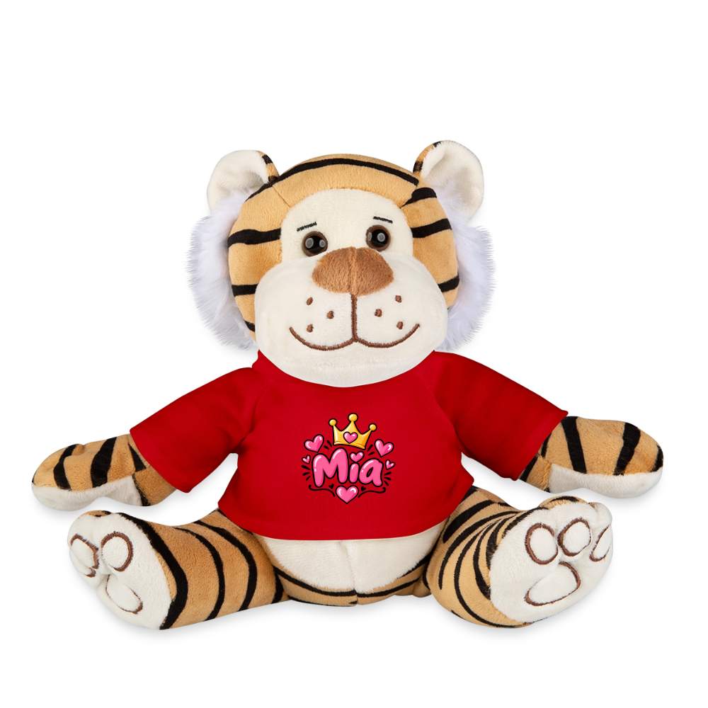 Plüschtiger MIA – Personalisierbar mit Namen & Design - Rot
