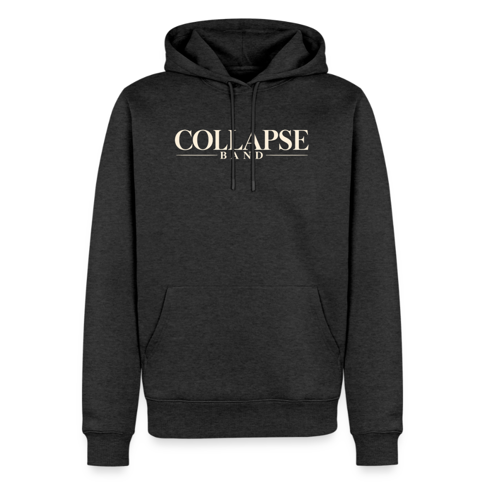 Männer Premium Hoodie - Collapse band clasic - Anthrazit meliert