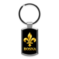BOSNA Schlüsselanhänger mit goldener Lilie - Lightsilver