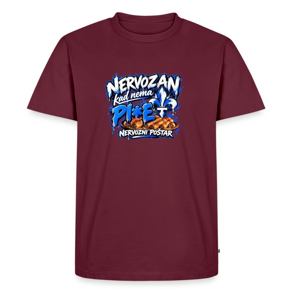 Männer Premium T-Shirt - Burgunderrot