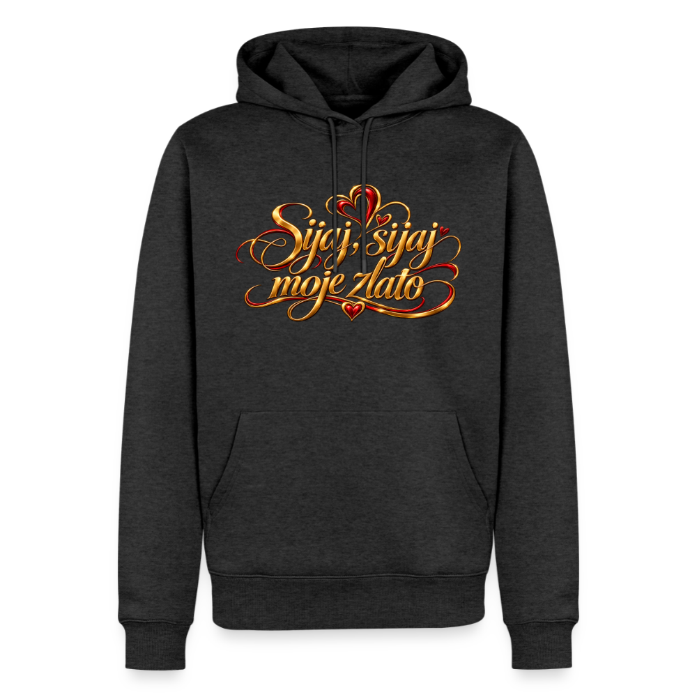 Männer Premium Hoodie - sijaj sijaj moje zlato - Anthrazit meliert