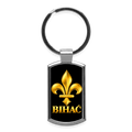 BIHAC Schlüsselanhänger mit goldener Lilie - Lightsilver